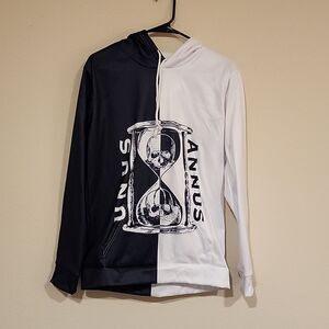 Unus Black and White Medium Hoodie